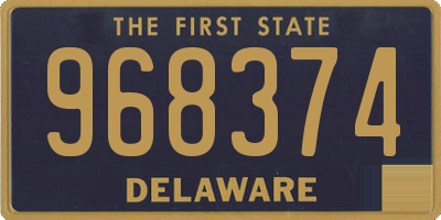 DE license plate 968374