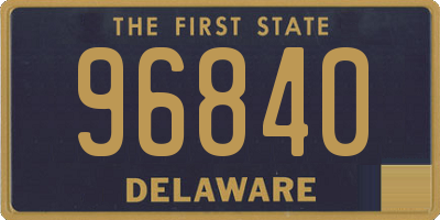 DE license plate 96840