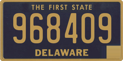 DE license plate 968409
