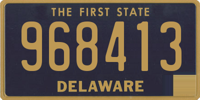 DE license plate 968413