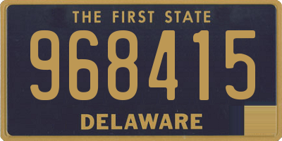 DE license plate 968415
