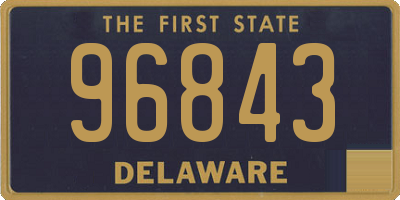 DE license plate 96843