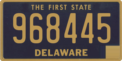 DE license plate 968445