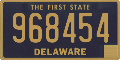 DE license plate 968454