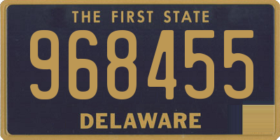 DE license plate 968455