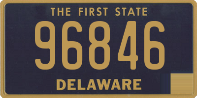 DE license plate 96846