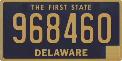 DE license plate 968460