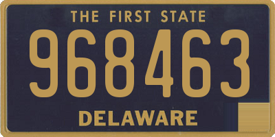 DE license plate 968463