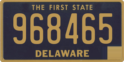 DE license plate 968465
