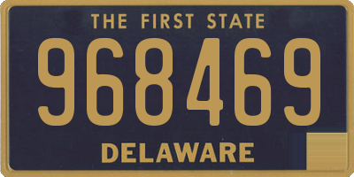 DE license plate 968469