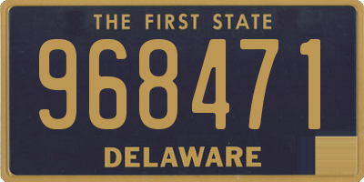DE license plate 968471