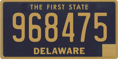 DE license plate 968475
