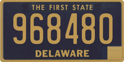 DE license plate 968480