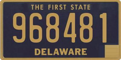 DE license plate 968481