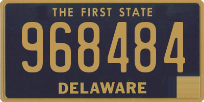 DE license plate 968484