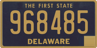 DE license plate 968485
