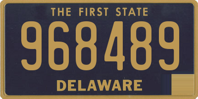 DE license plate 968489