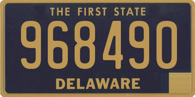 DE license plate 968490