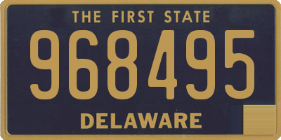 DE license plate 968495