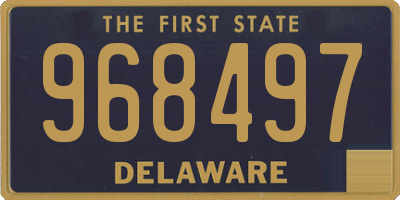 DE license plate 968497