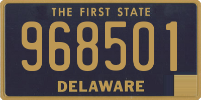 DE license plate 968501