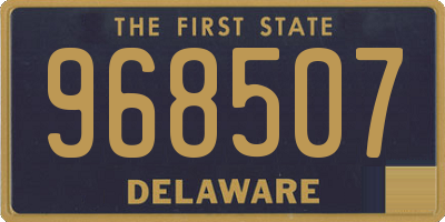 DE license plate 968507