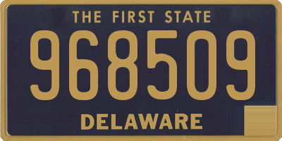DE license plate 968509