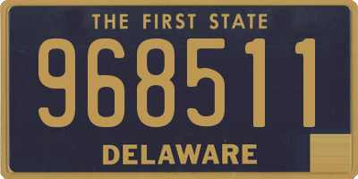 DE license plate 968511