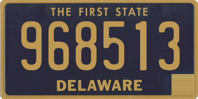 DE license plate 968513