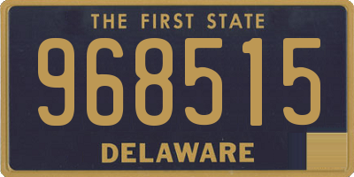 DE license plate 968515