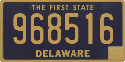 DE license plate 968516