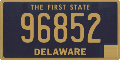 DE license plate 96852