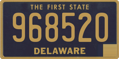 DE license plate 968520