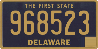 DE license plate 968523