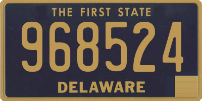 DE license plate 968524