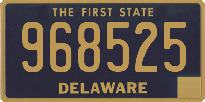 DE license plate 968525