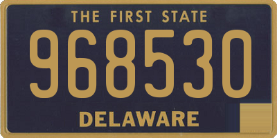 DE license plate 968530