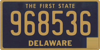 DE license plate 968536
