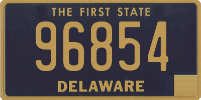 DE license plate 96854