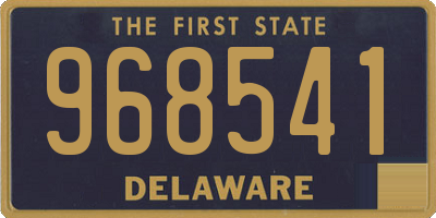 DE license plate 968541