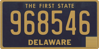 DE license plate 968546