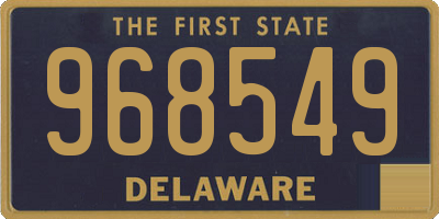 DE license plate 968549