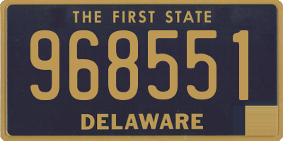 DE license plate 968551