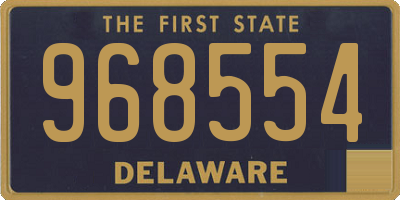 DE license plate 968554