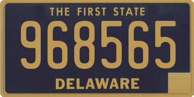 DE license plate 968565
