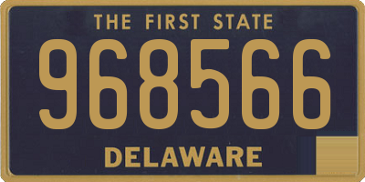 DE license plate 968566