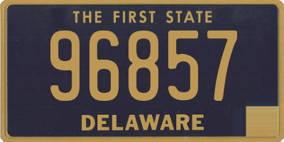 DE license plate 96857