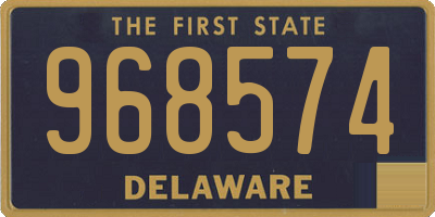 DE license plate 968574