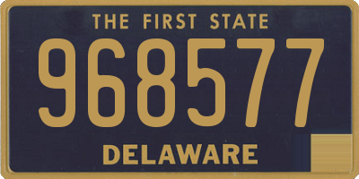DE license plate 968577