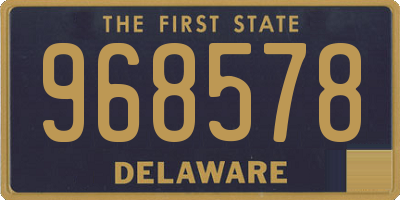 DE license plate 968578